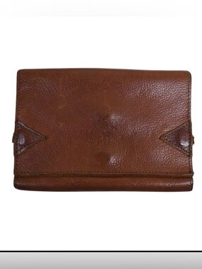 Il Bisonte Vintage Caramel Brown Italian Leather Wallet